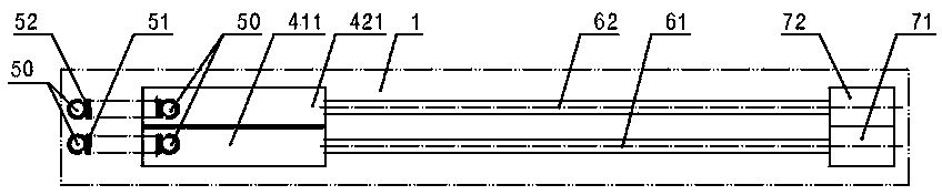 Triangular device used for achieving irregular single-face applique