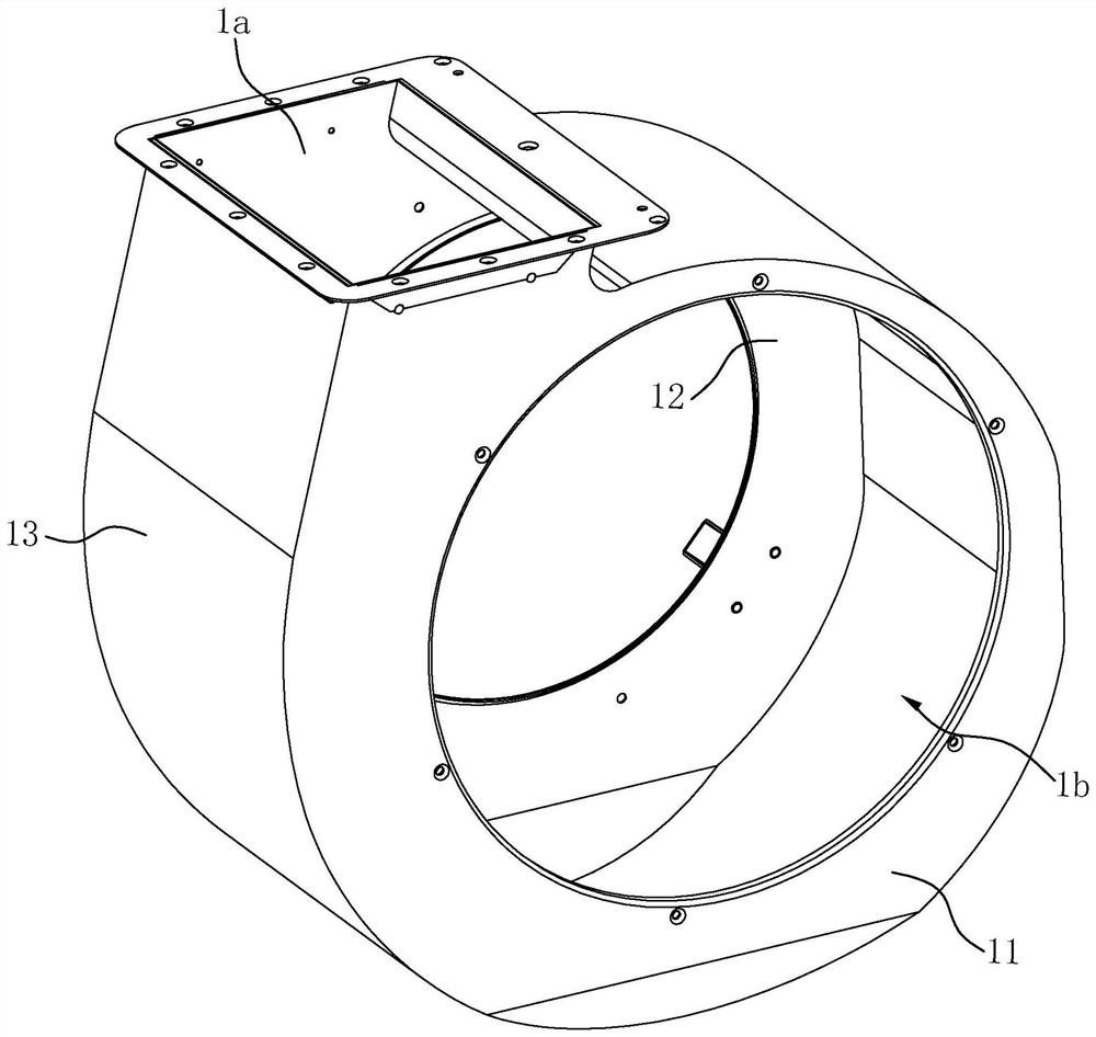 A centrifugal fan volute