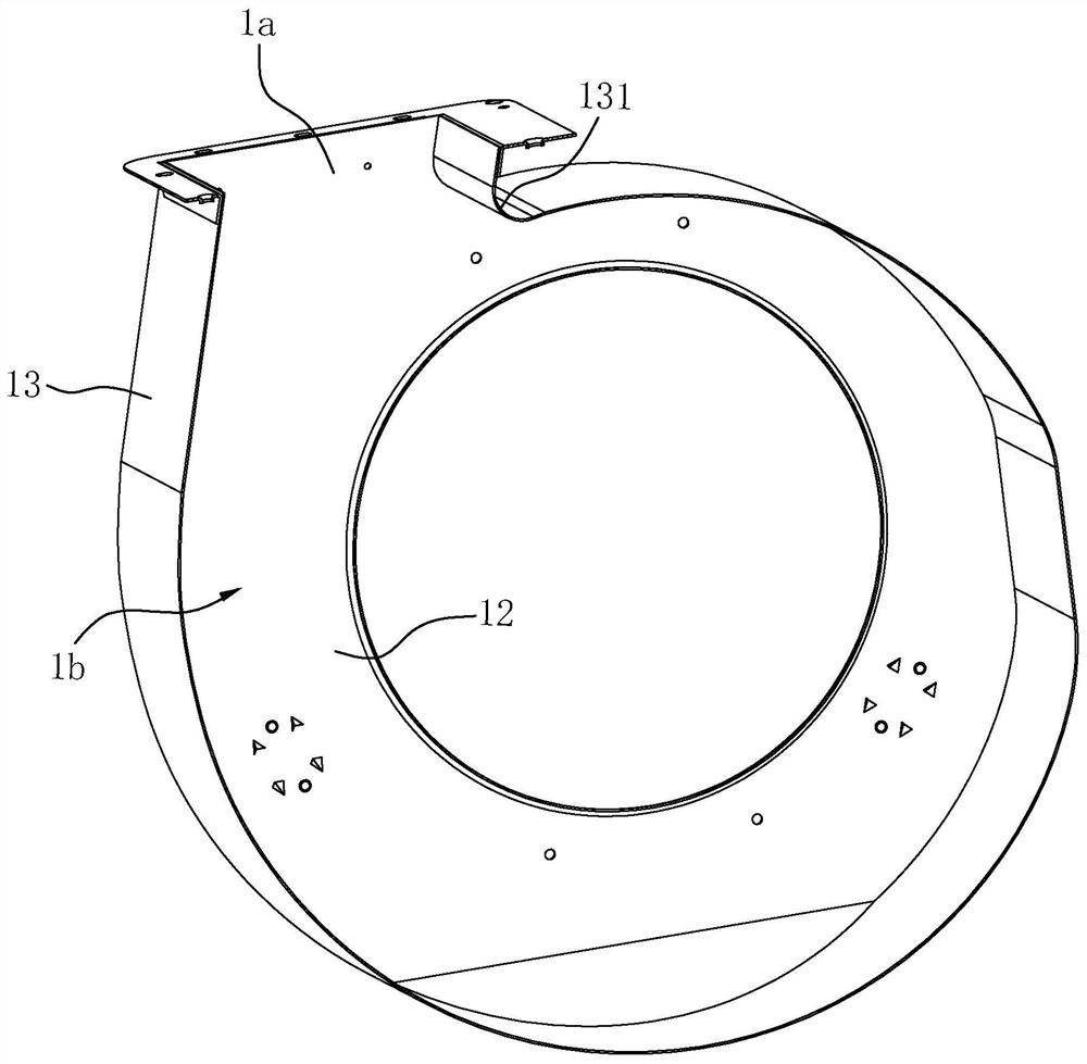 A centrifugal fan volute