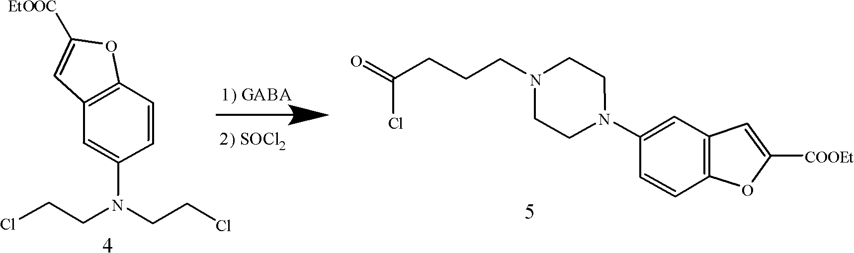 Method for preparing anti-depression medicine vilazodone