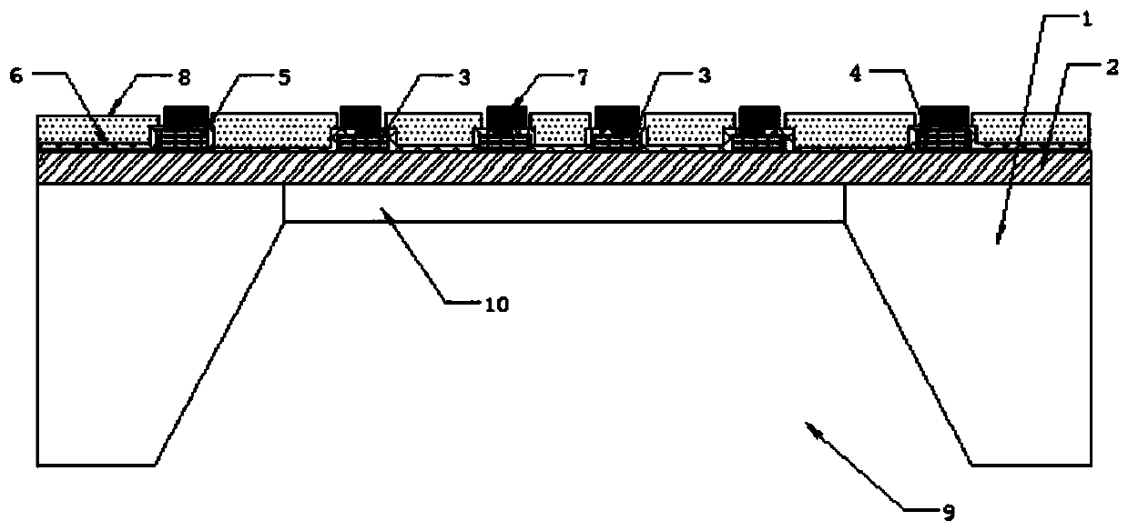 Temperature drift self-compensating SOI pressure sensor