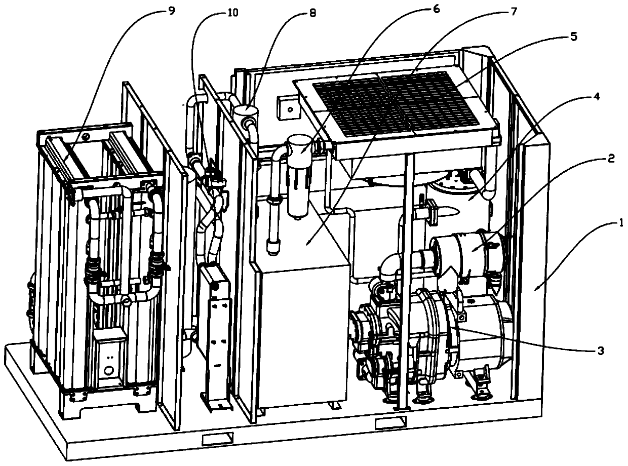 E0-stage air compression and treatment system