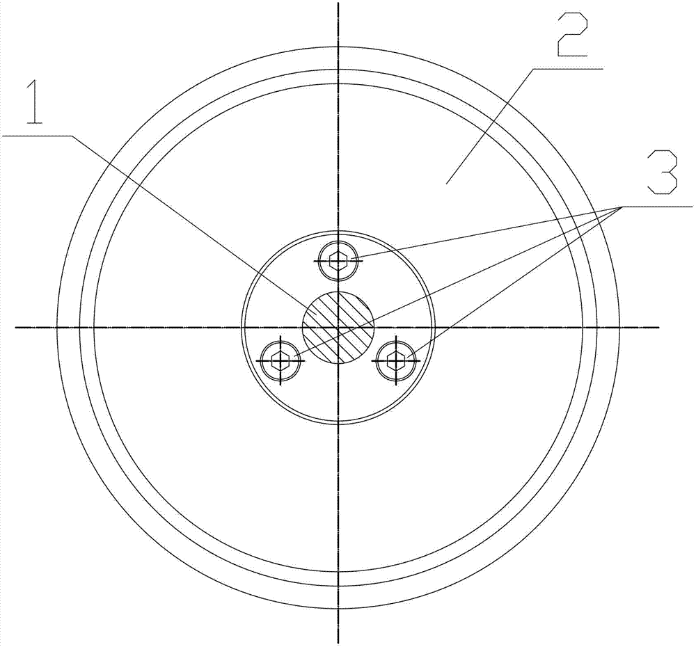 Connecting structure of impeller and gear shaft