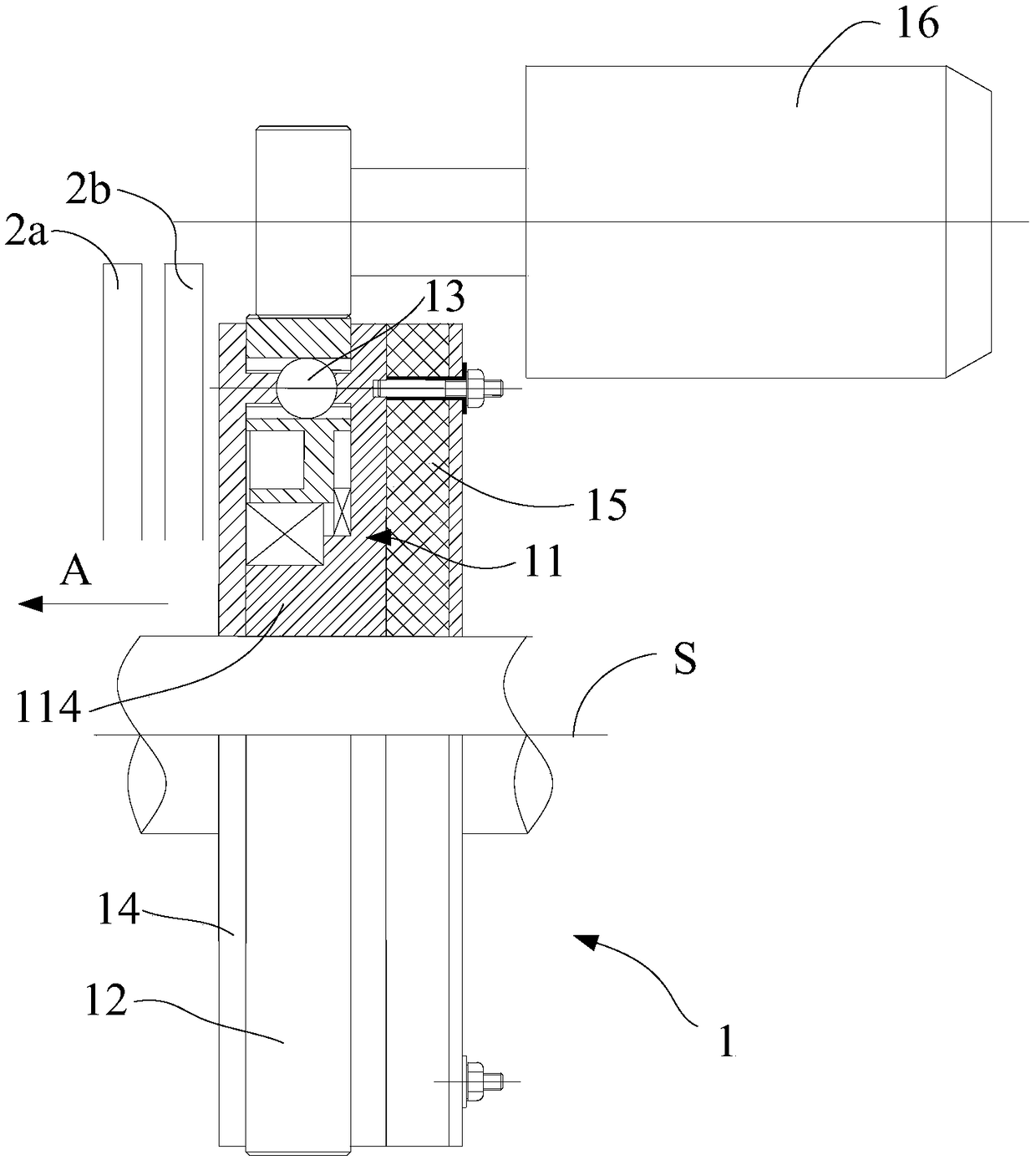 Tight pressing device, gearbox, clutch, brake and vehicle