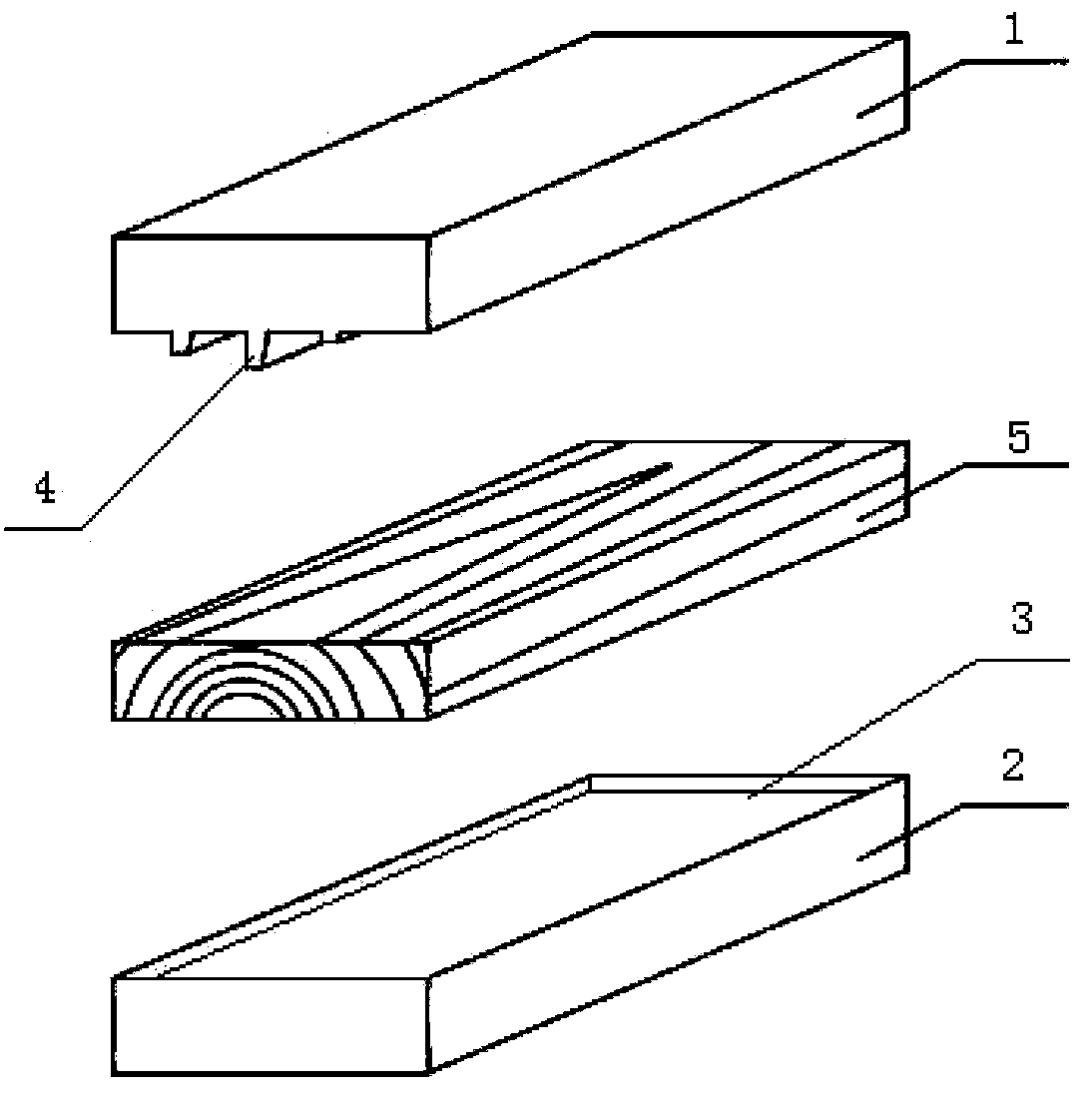 Hot pressing die for wood embossing