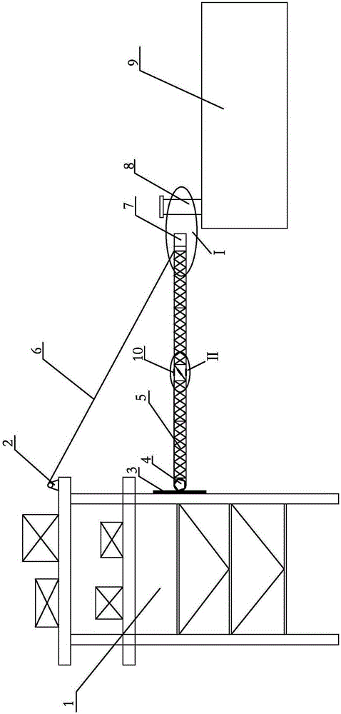 Outrigger type slidable anti-collision connection device for ship docking platform