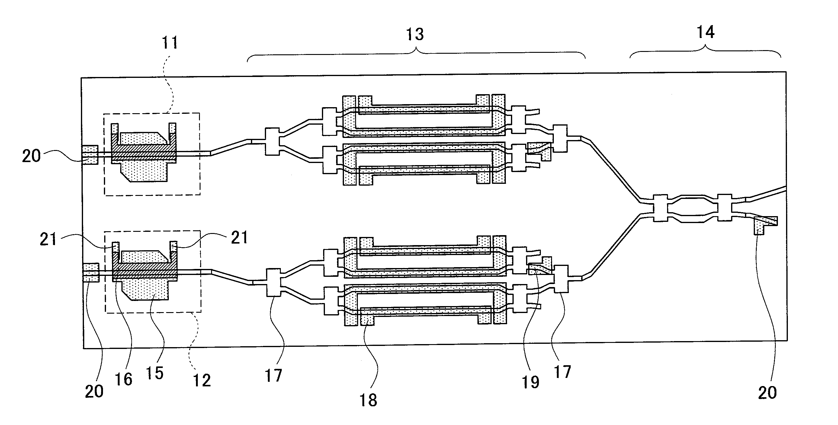 Optical semiconductor modulator device and optical module