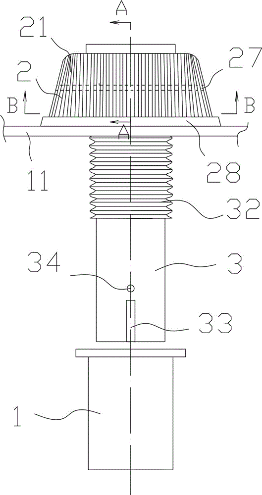 Integrated air and water backwash filter head