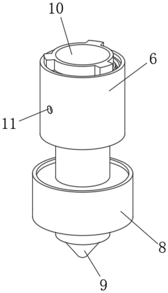 Cradle head spraying device for dry fog dust suppression