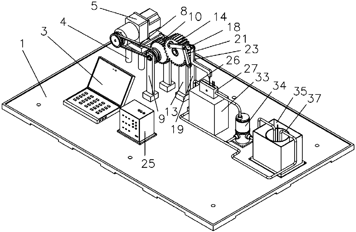 In-vitro double dynamic degradation performance analysis device for medical magnesium alloy implant material