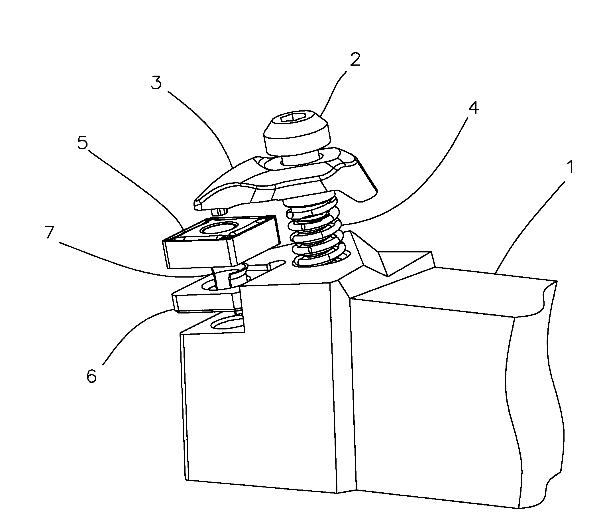 Fixed tool holder for indexable insert