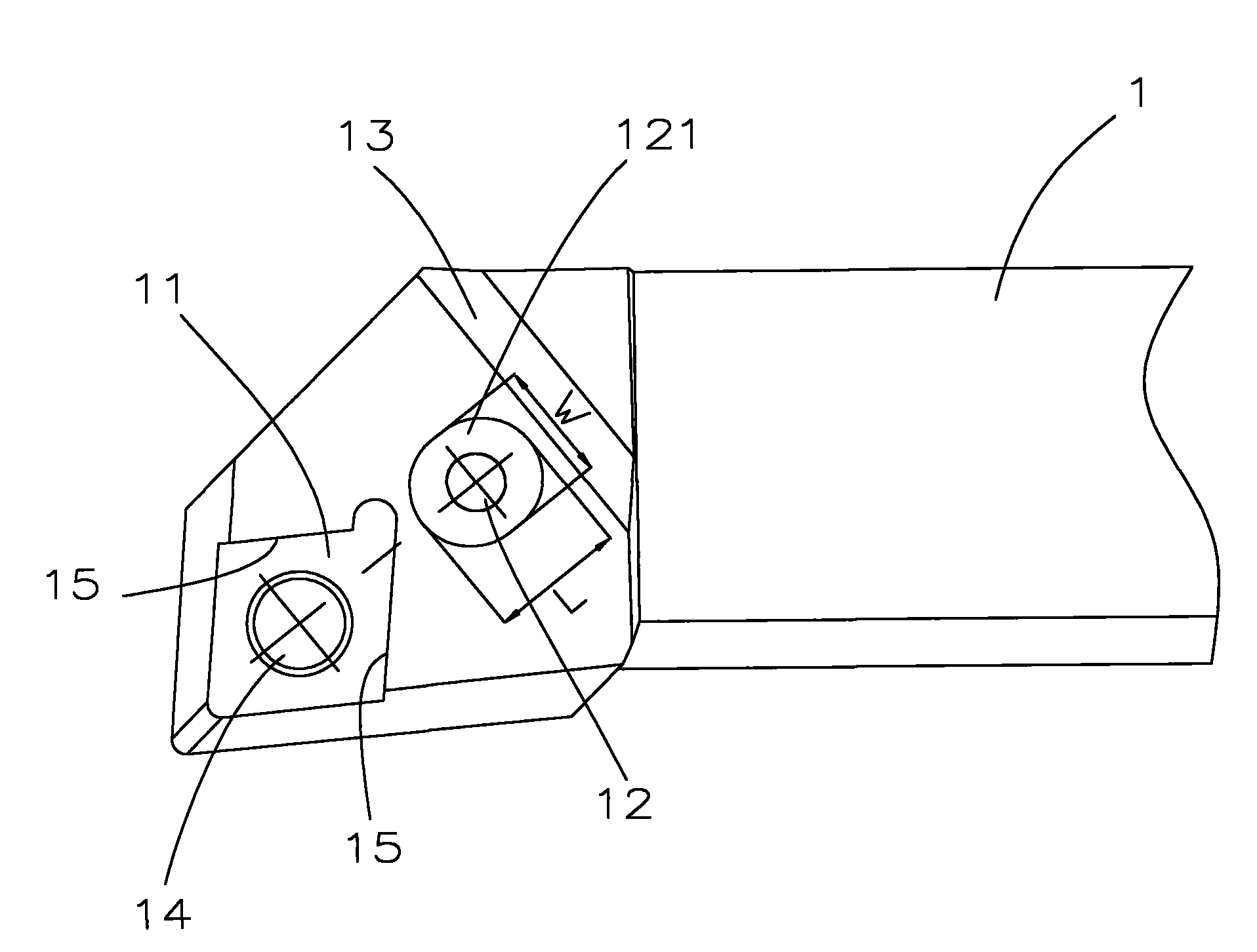 Fixed tool holder for indexable insert