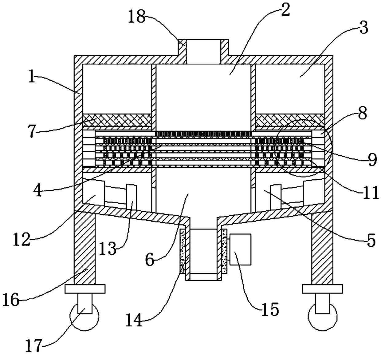 Chemical material screening machine