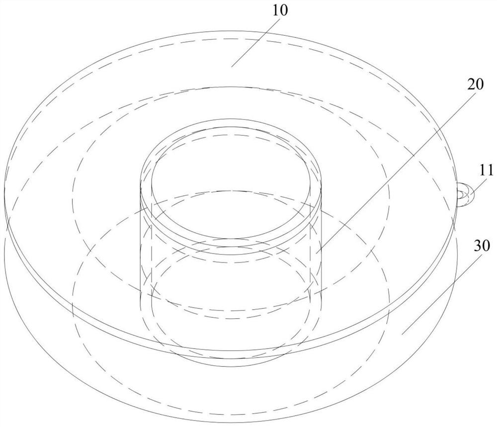 Elastic annular electrode for reducing grounding resistance and manufacturing method thereof