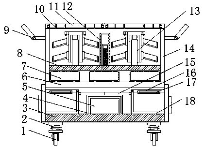 Agent storage device for nursing