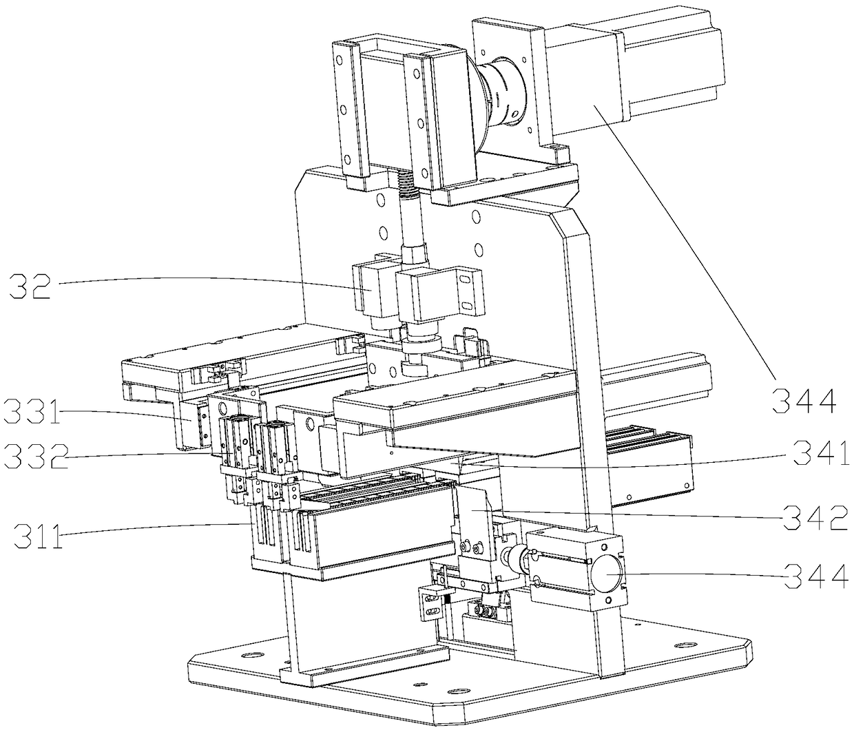 Automatic plate separation device for PCB plate single-strip connecting sheets