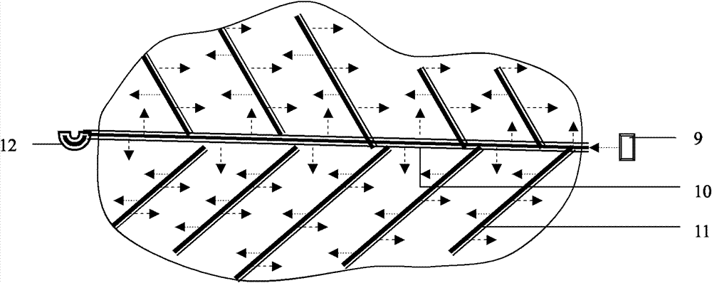 Regulation structure for temperature of lawn bed and construction method thereof