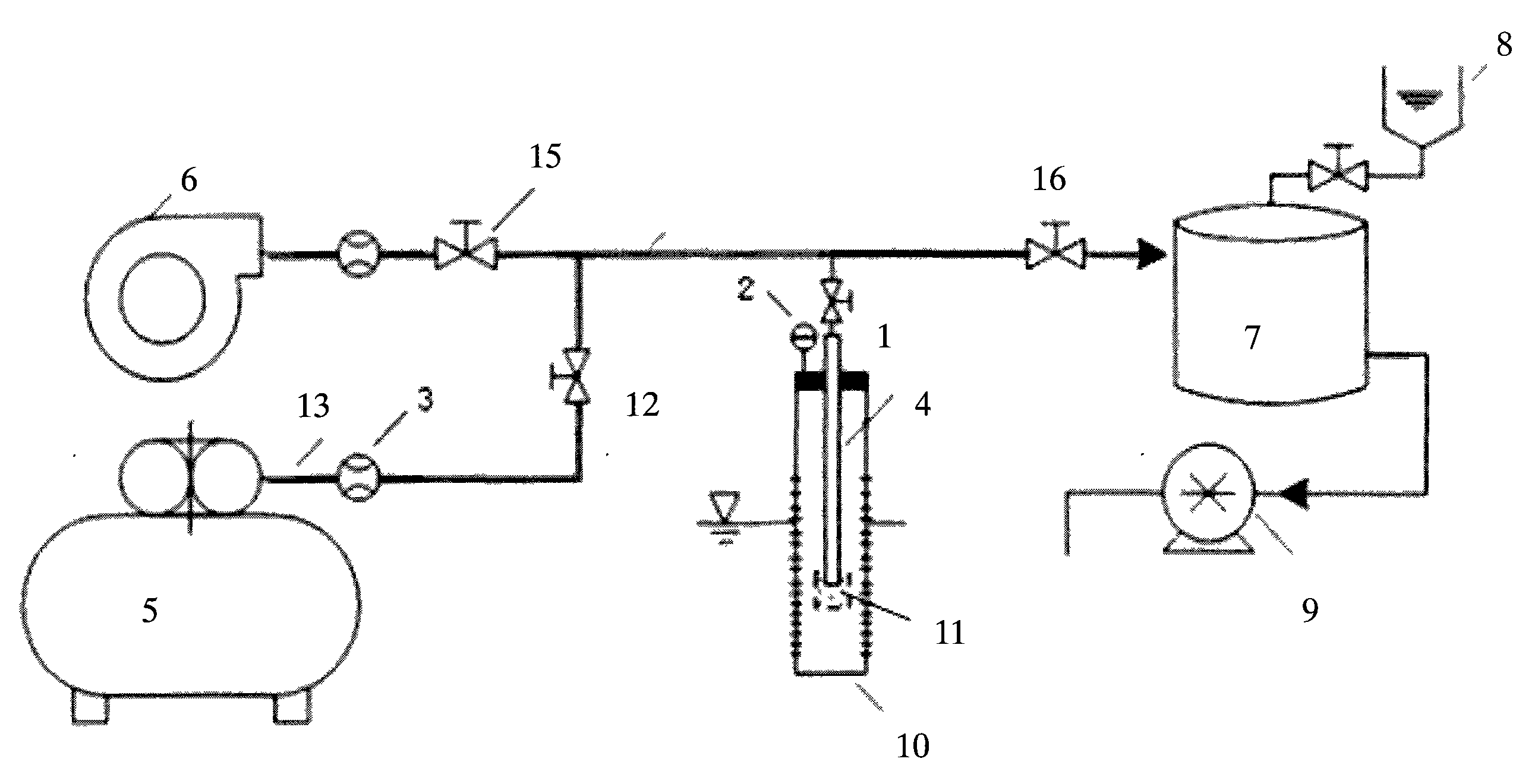 Method for remedying oil pollution by unitedly using air shatter crack and microorganism and device thereof