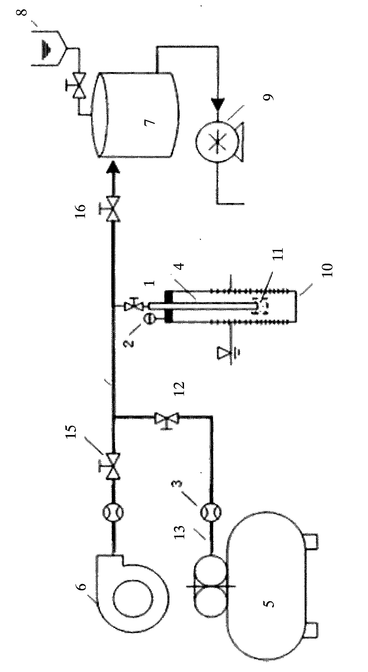 Method for remedying oil pollution by unitedly using air shatter crack and microorganism and device thereof