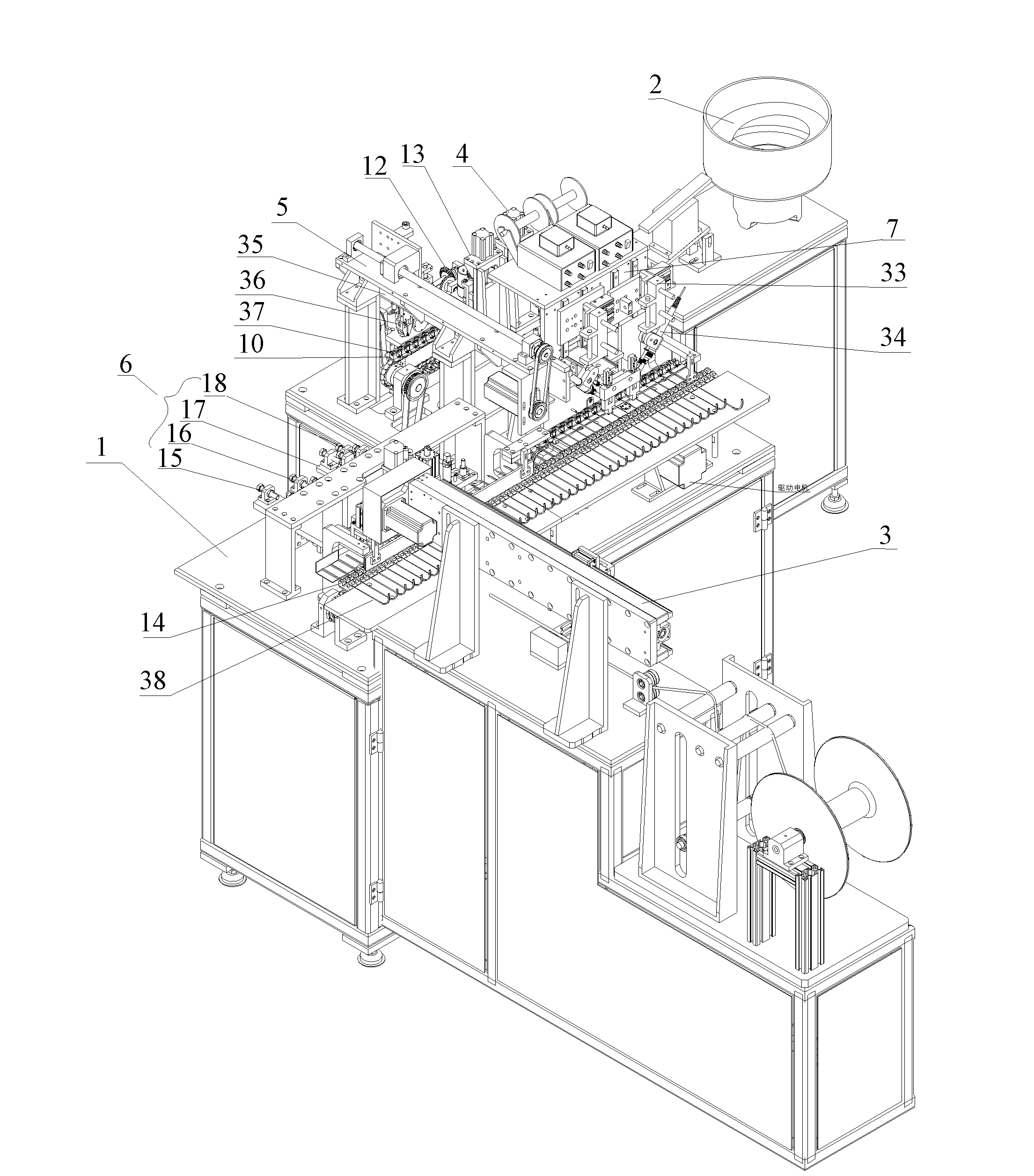 Automatic welding machine for DC (direct-current) power supply connector