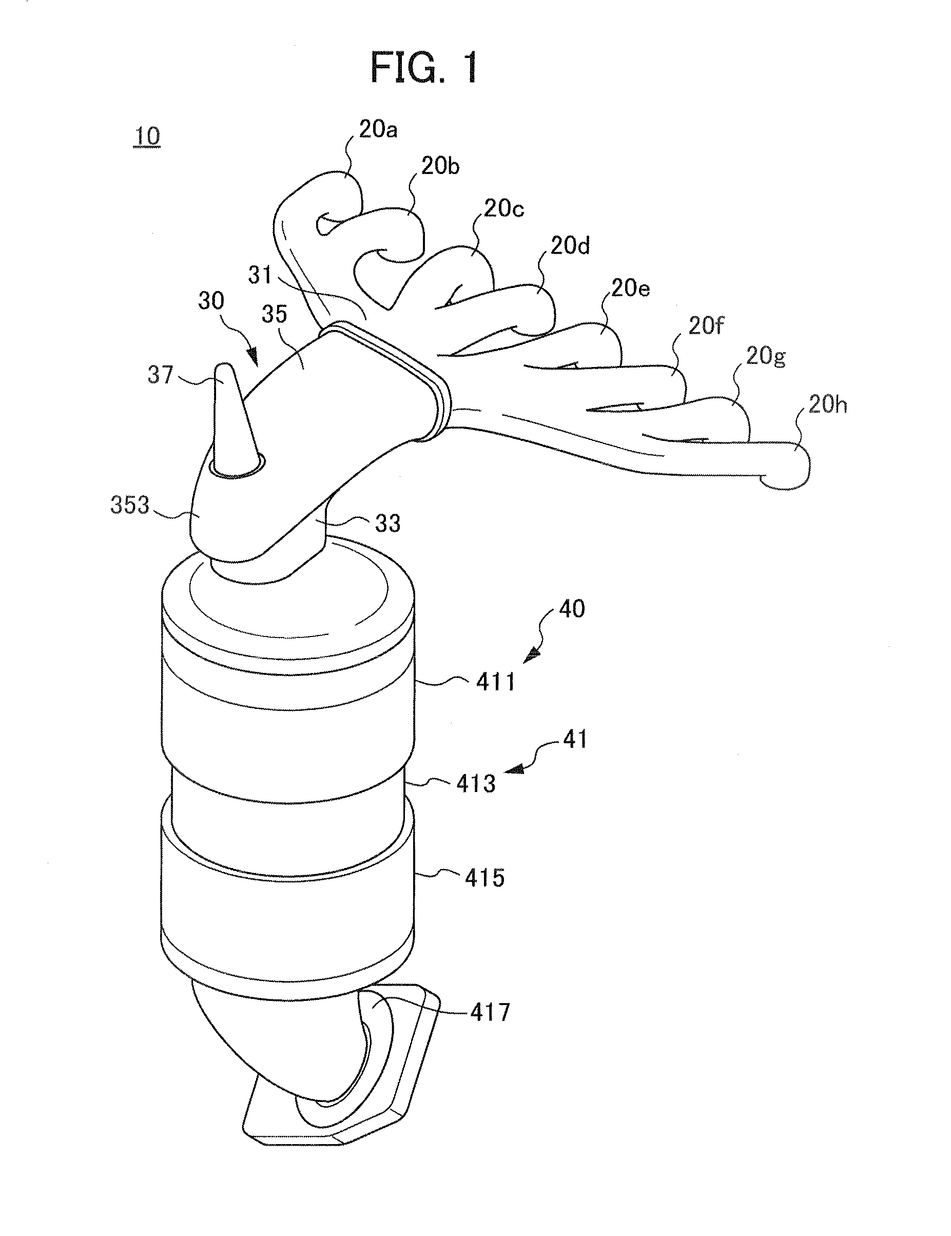 Exhaust gas purifying device