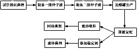 Microbial rotten bacterium agent as well as preparation method and application thereof