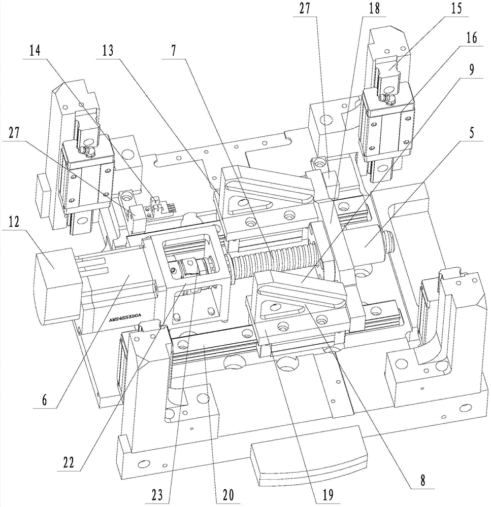 A tilting block lifting mechanism for wafer testing