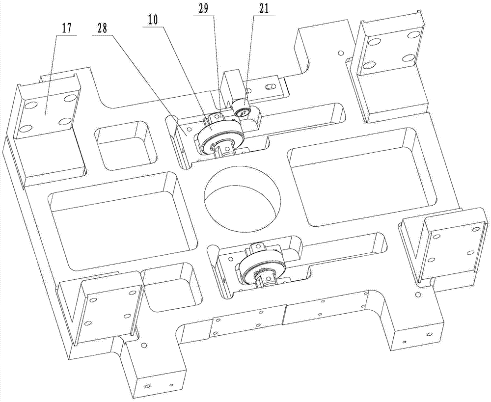 A tilting block lifting mechanism for wafer testing