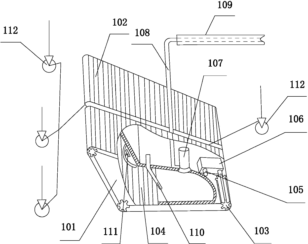 Underwater walking dredging device