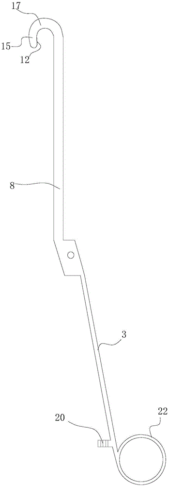 Laparoscope combined vagina hook pincers