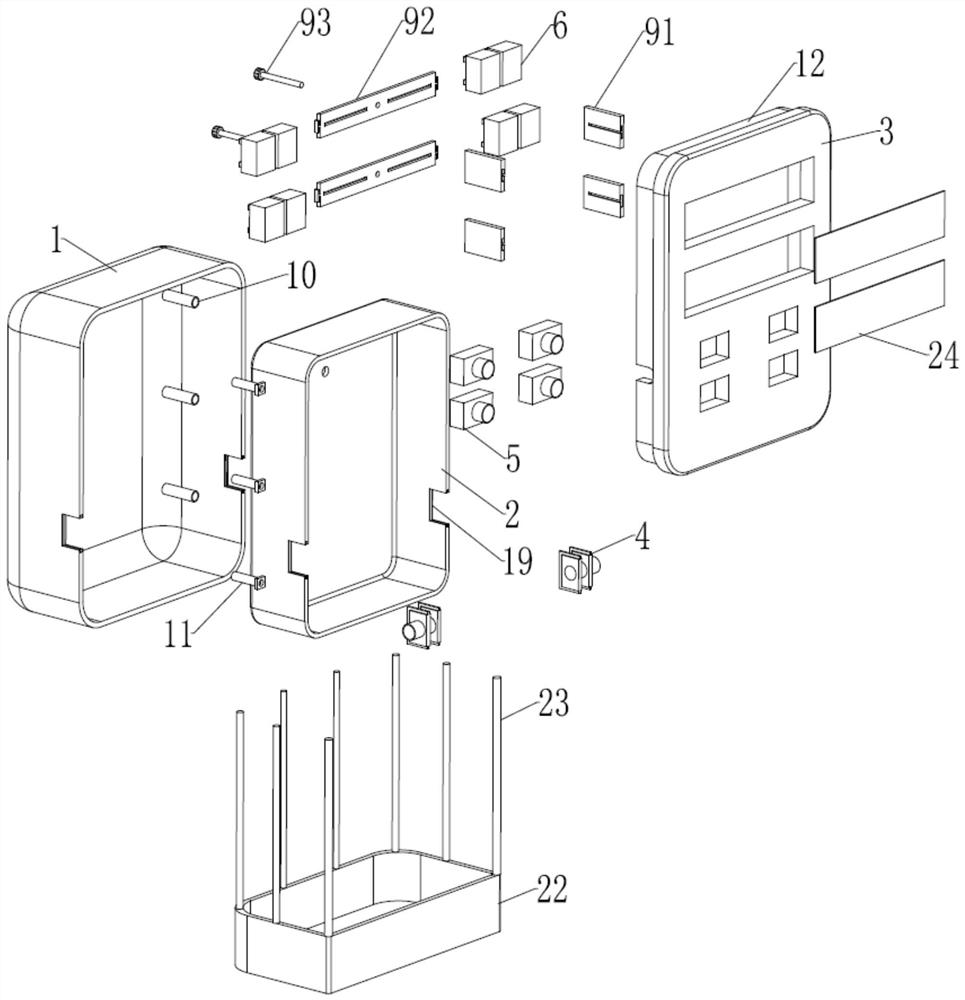 Convenient-to-transition closed design temporary power distribution box structure