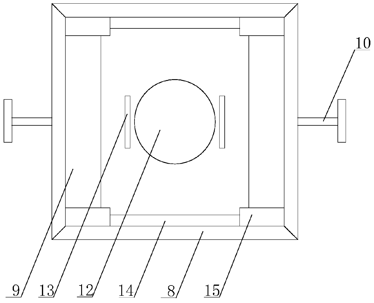 Communication equipment support structure based on heat dissipation mechanism