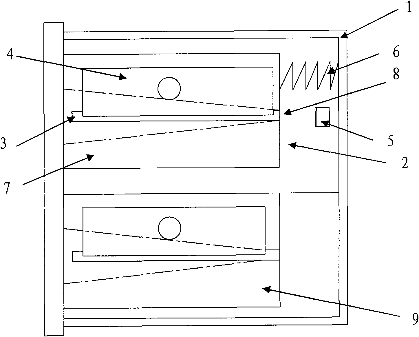 Pencil sharpener for flat pencil point