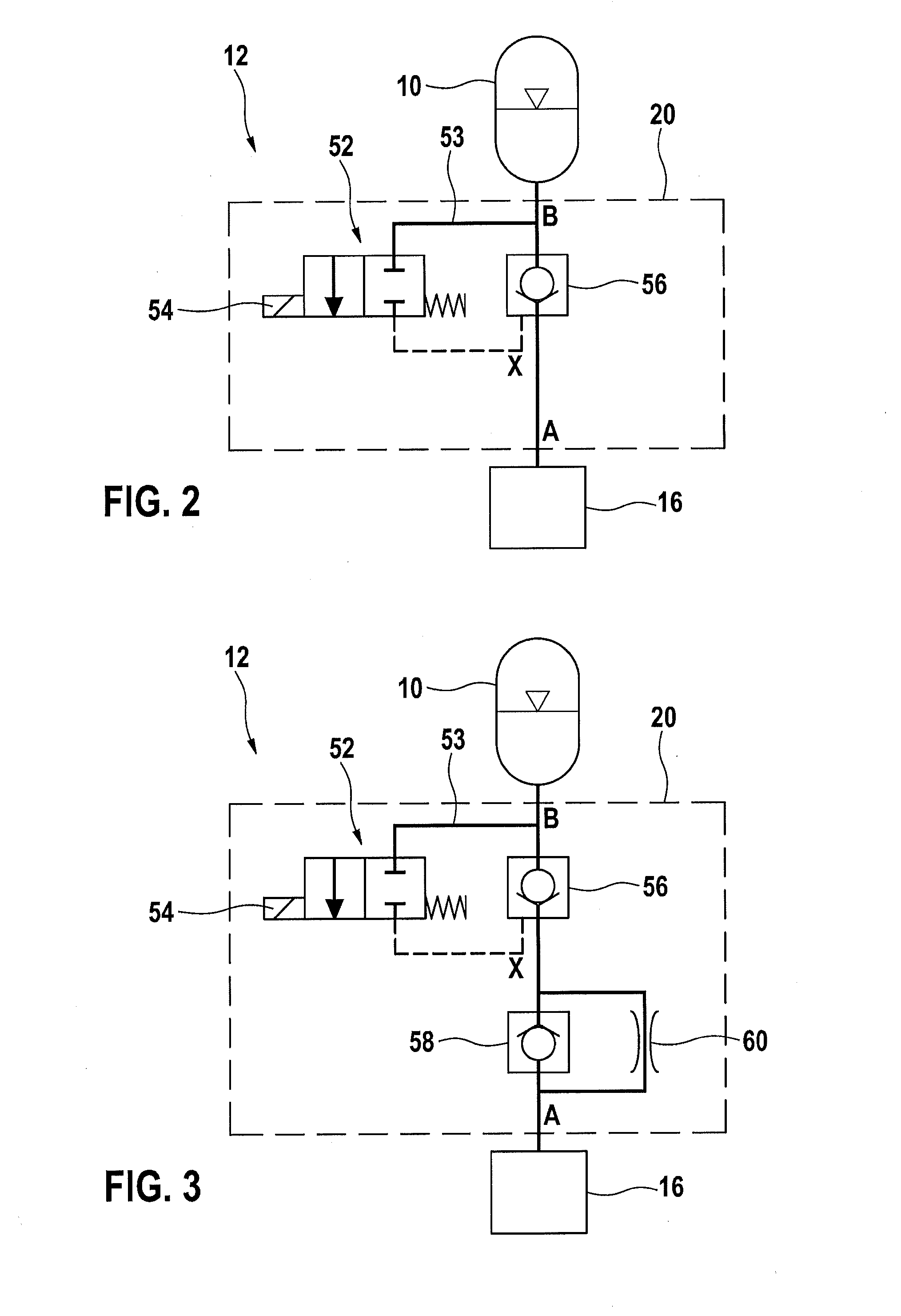 Device for controlling a hydraulic accumulator of a hydraulic system