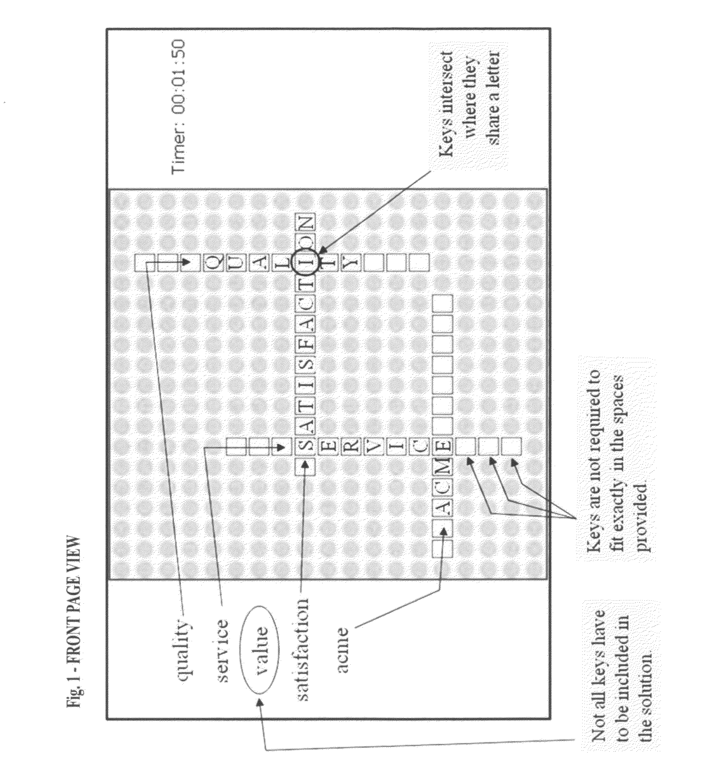 Multi-player, word-puzzle game played competitively as a contest over an electronic network