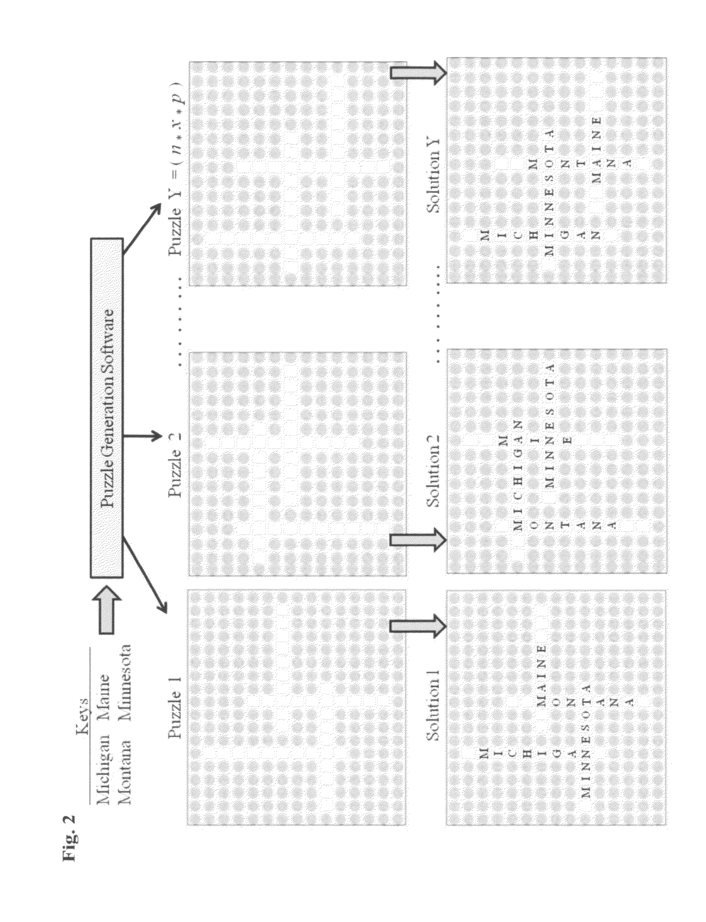 Multi-player, word-puzzle game played competitively as a contest over an electronic network