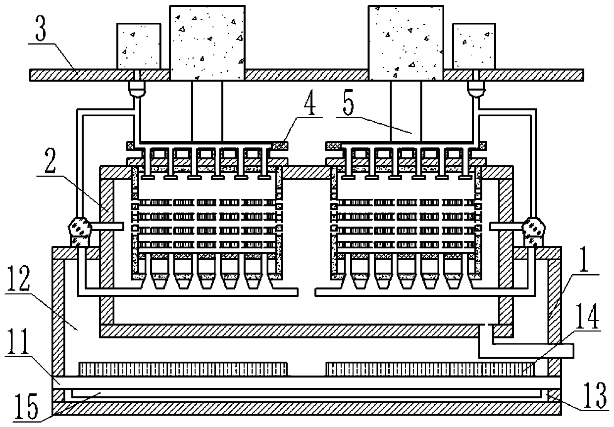 Electroplated silicon wafer cleaning and drying device for integrated circuit board production