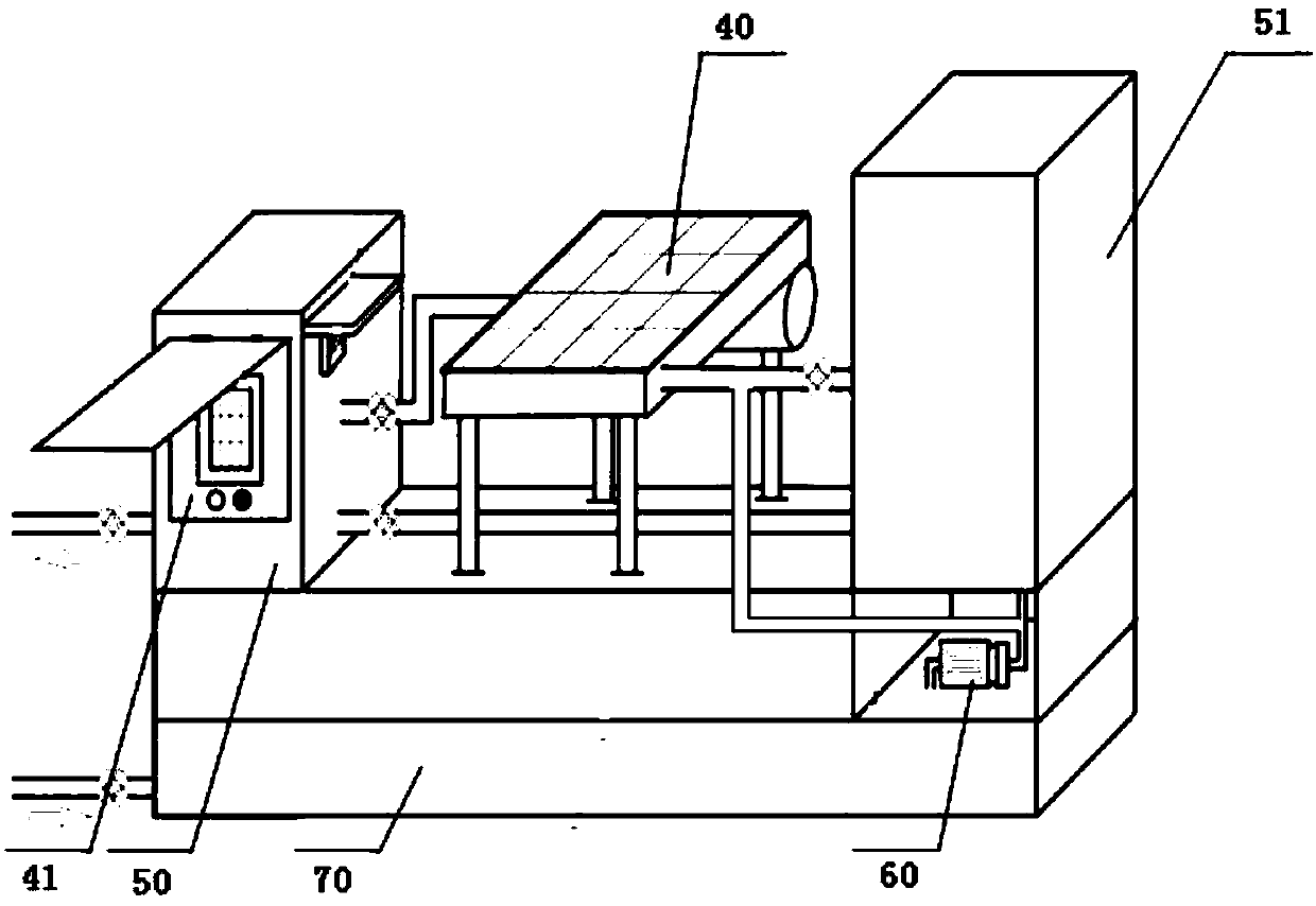 A wheat field simulated comprehensive temperature increase test device