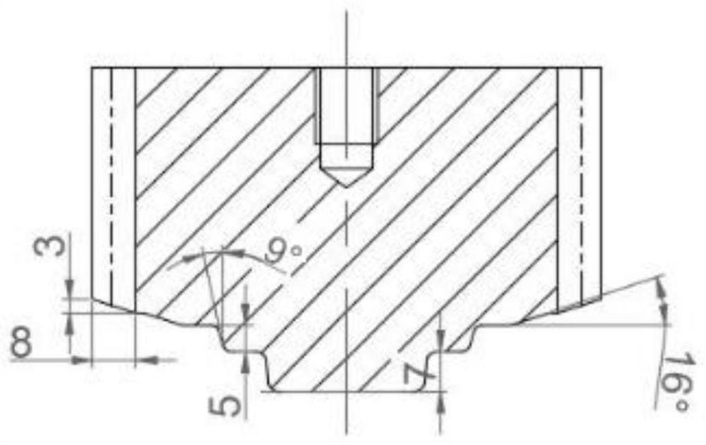 Spur-toothed cylindrical gear precision forging split-flow depressurization compound forming method and its mold