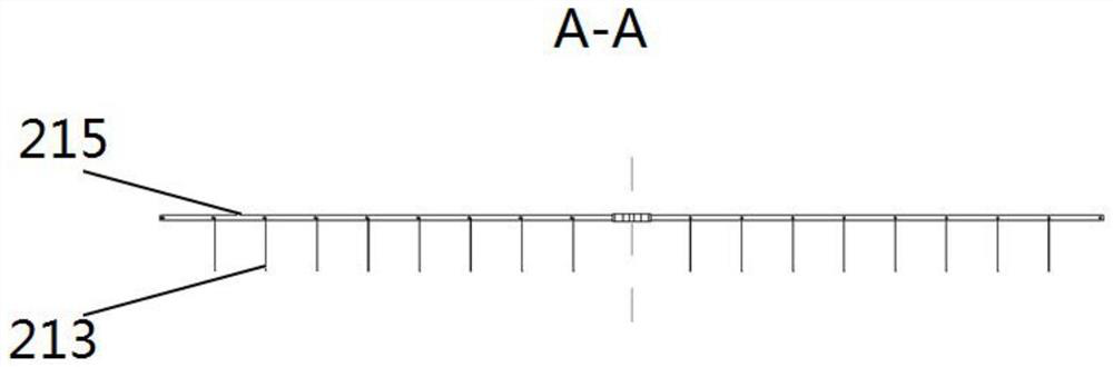 A passive valve-type double-layer flapping wing hovering device