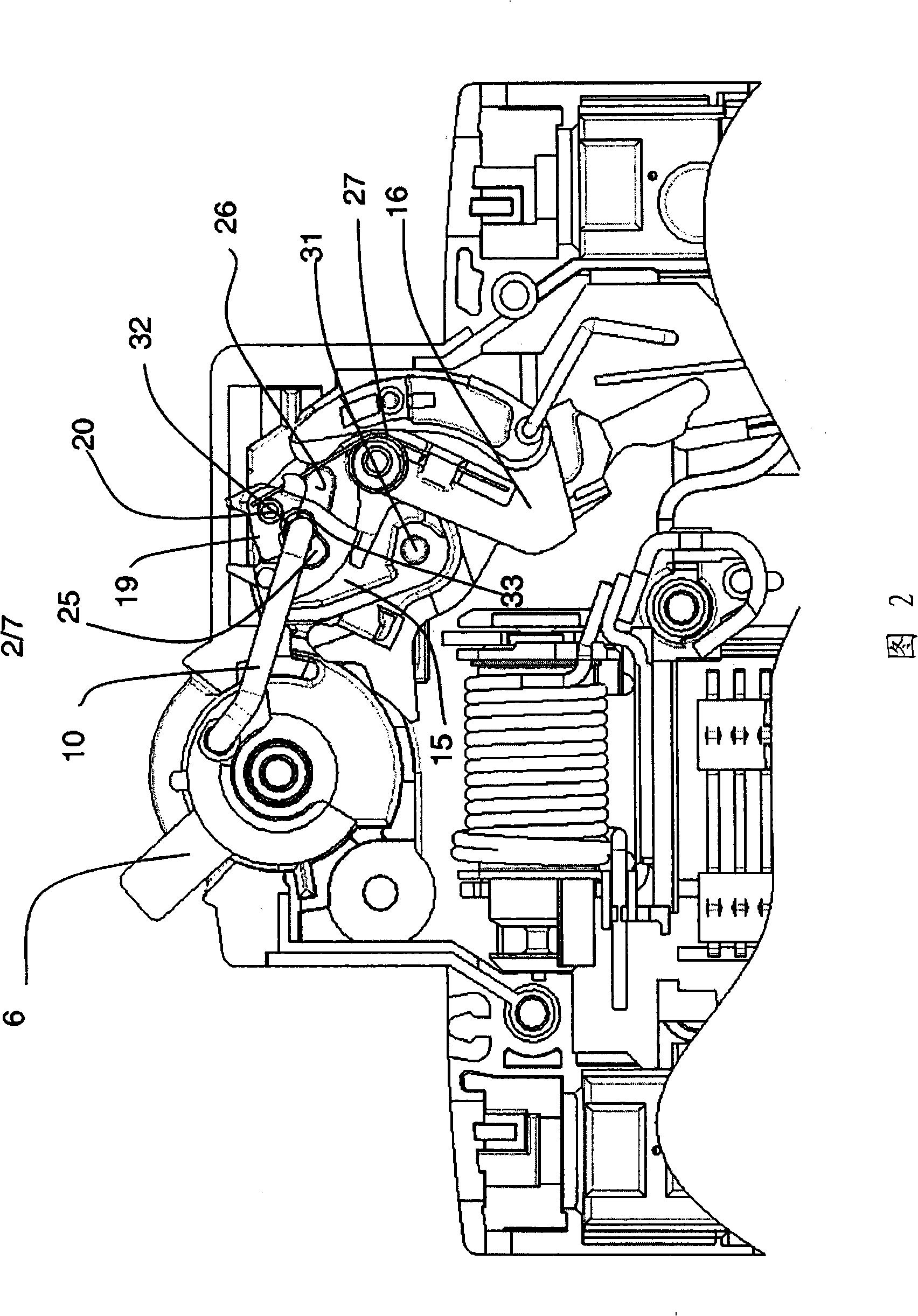 Device for controlling an electric protection device and electric protection device including same