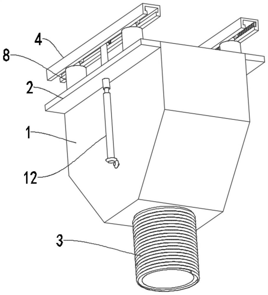 Improved transition hopper of sampling machine