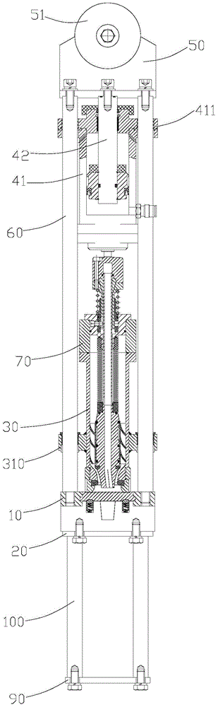 Bottle lifting device for filling machine