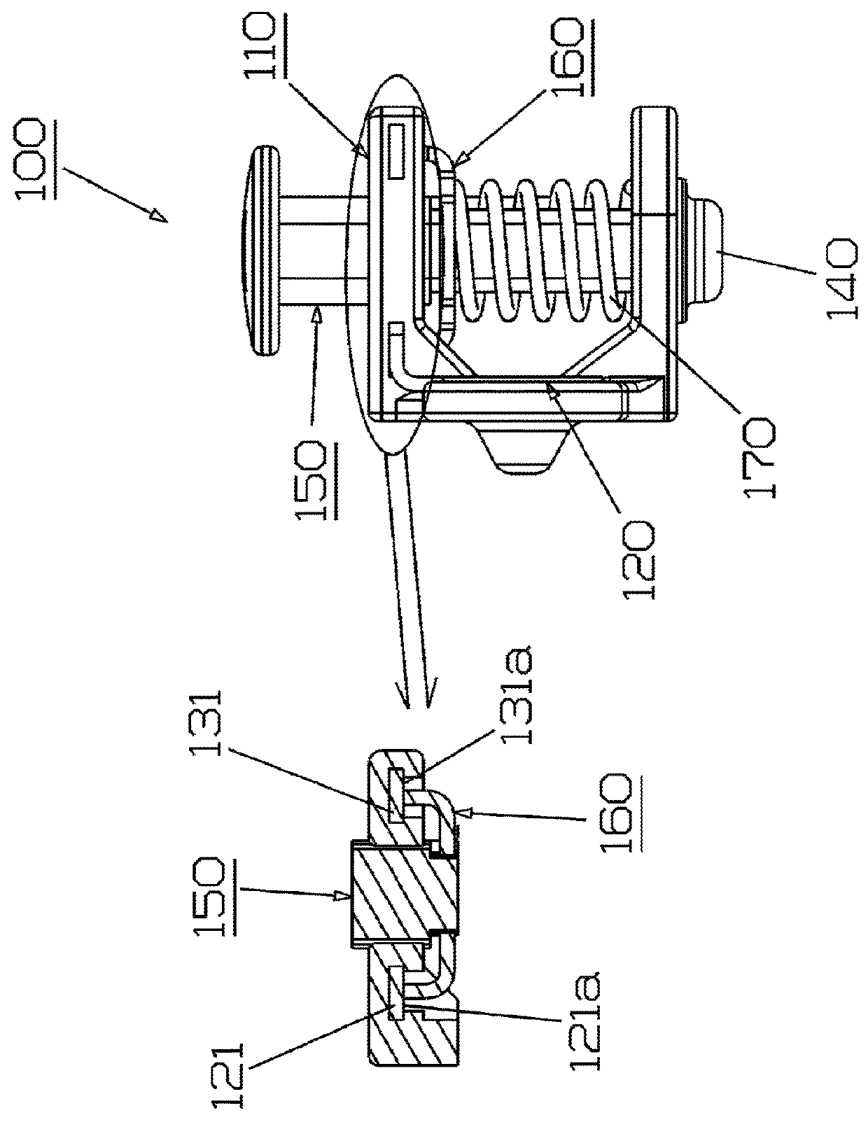 Lamp switch for parking brake