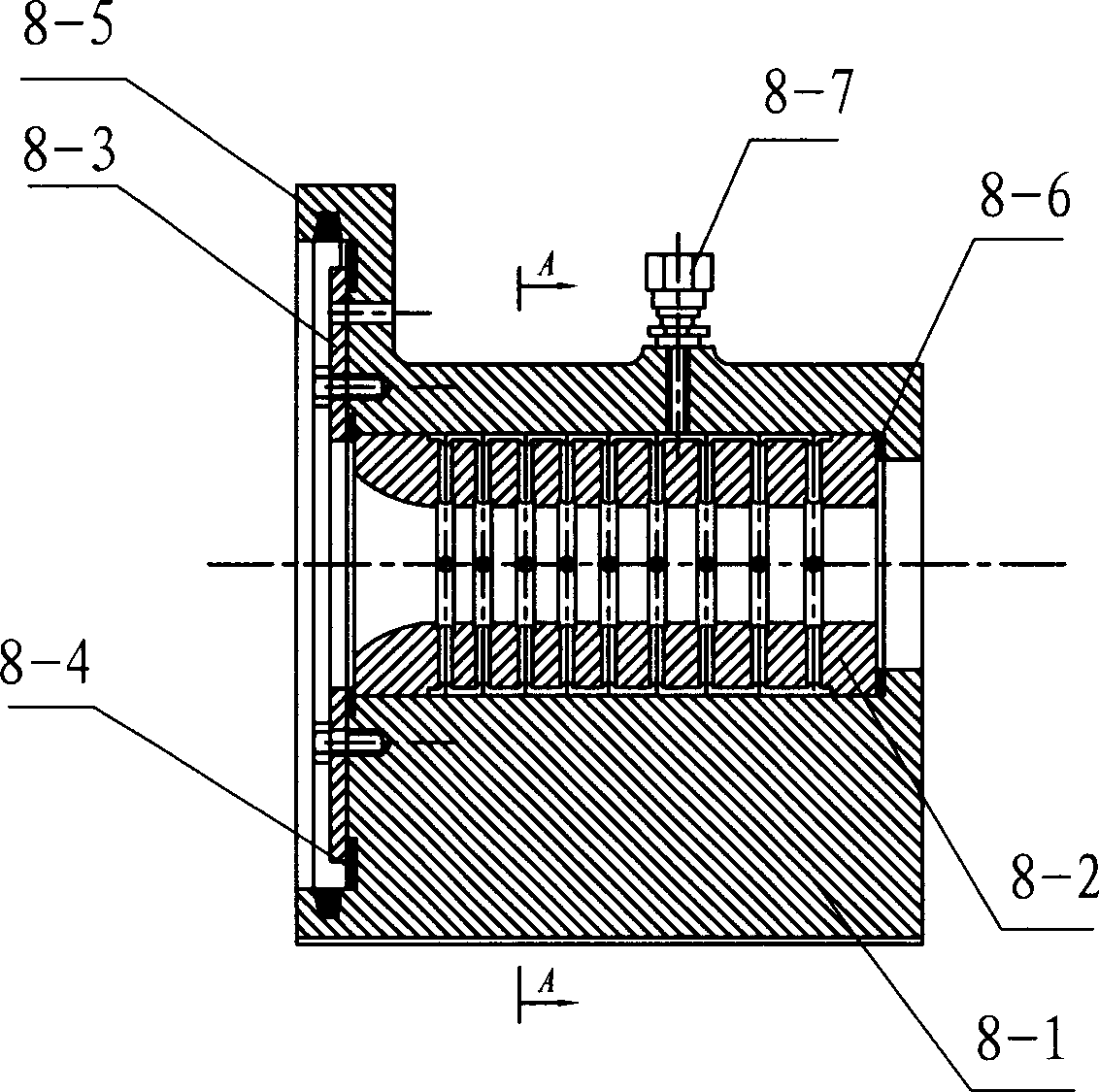 Hydraulic flexible method for producing cold-drawn pipe and apparatus