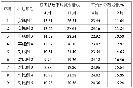 Skin care matrix and application thereof