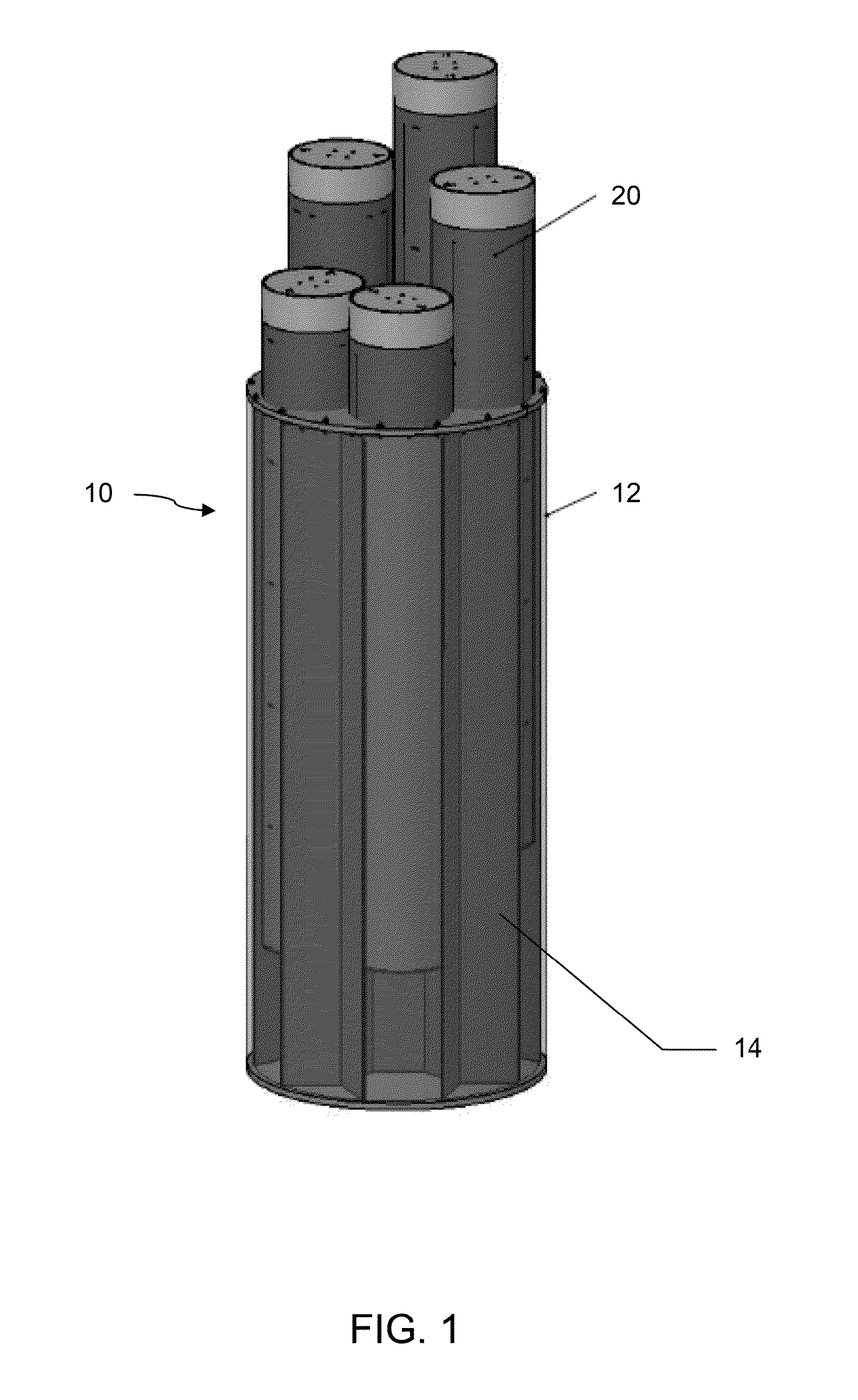 Storage, transportation and disposal system for used nuclear fuel assemblies