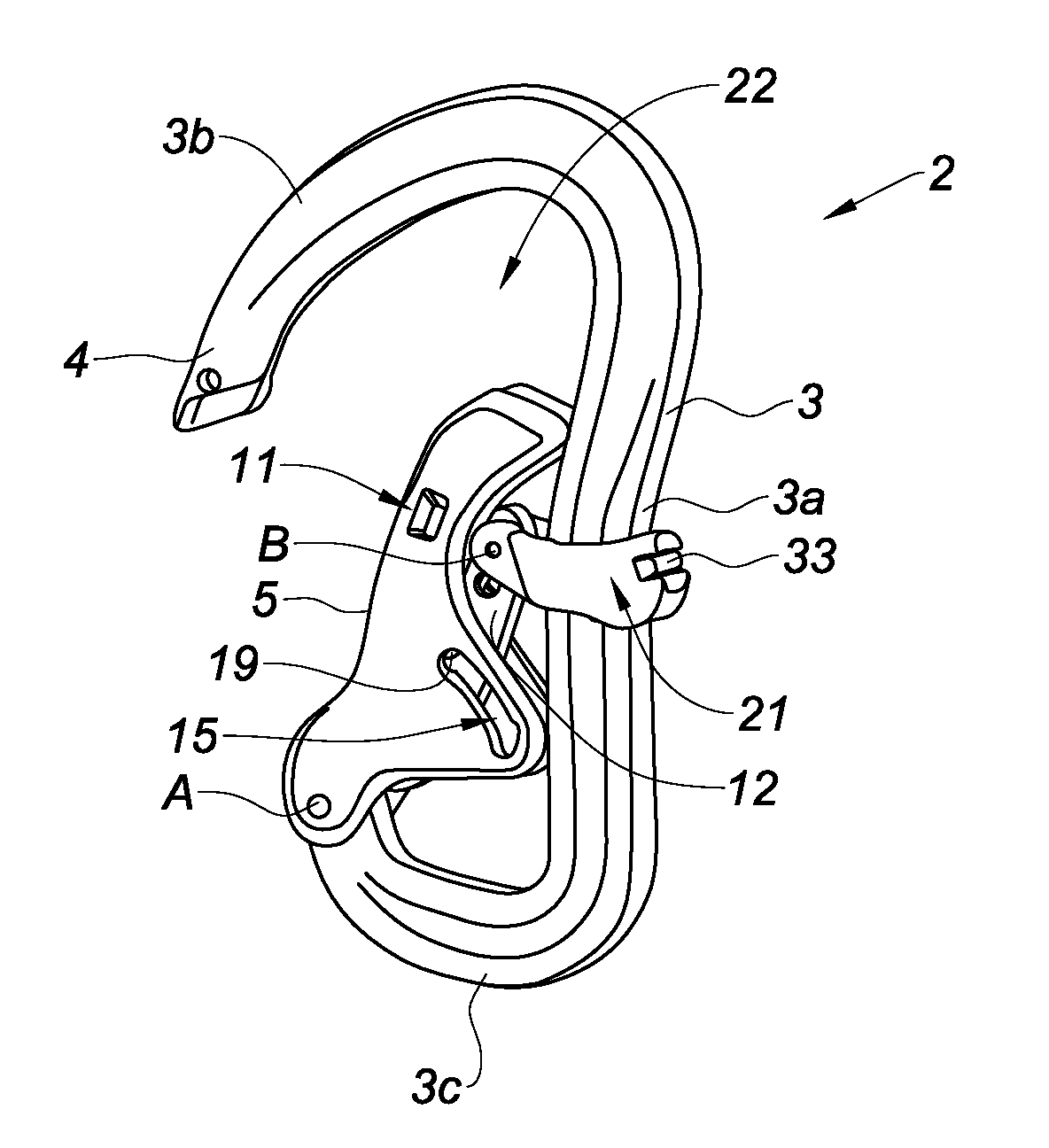 Safety carabiner