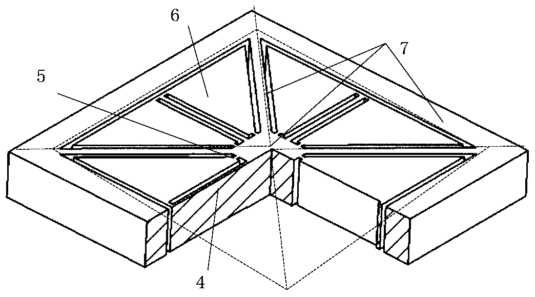 A six-axis integrated micro-acceleration sensor and its manufacturing method