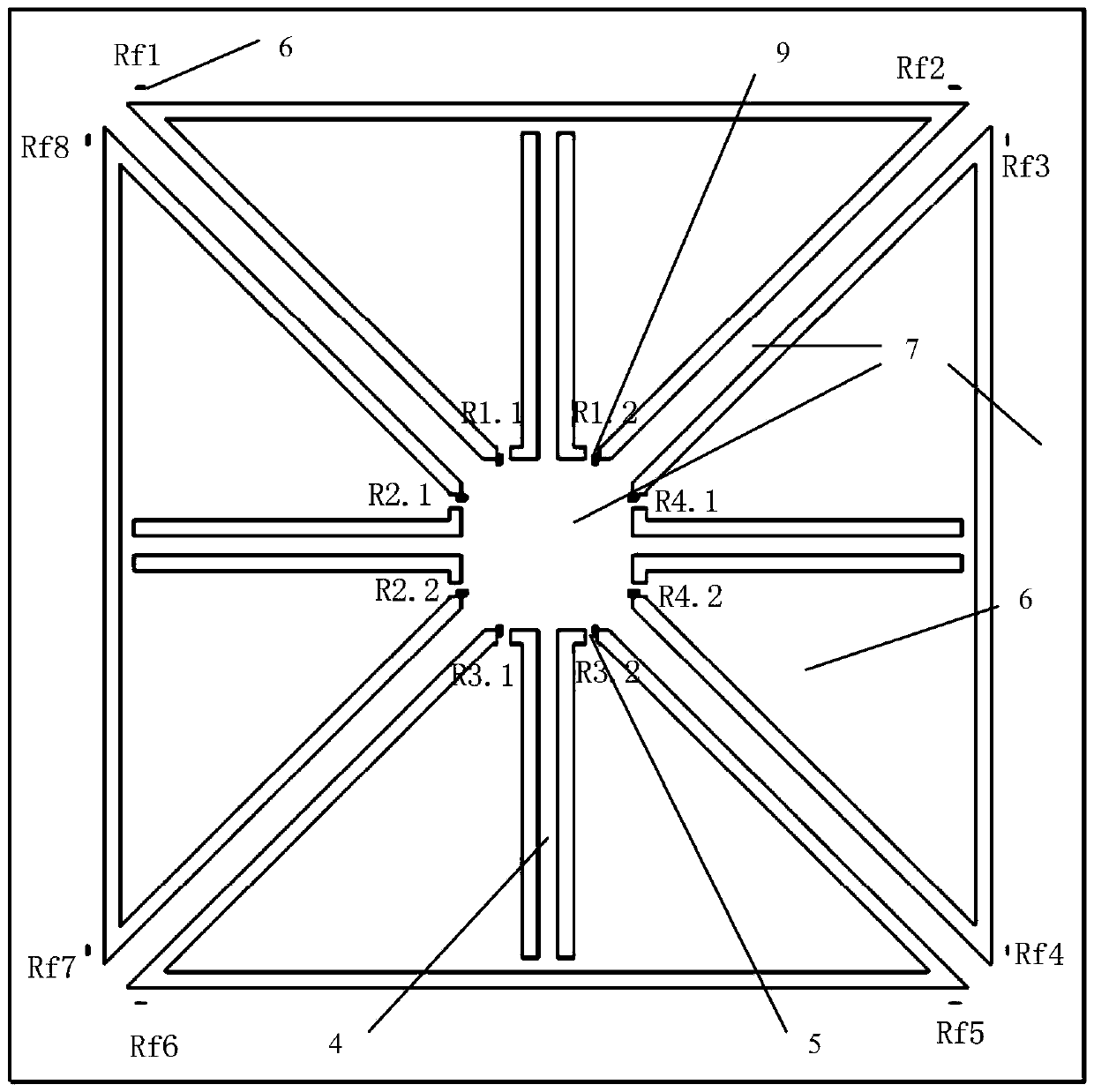 A six-axis integrated micro-acceleration sensor and its manufacturing method